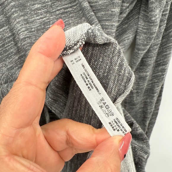 FP Beach Gray Cowl Neck Long Sleeve Top Lightweight Casual Pullover xs/s - Picture 5 of 8